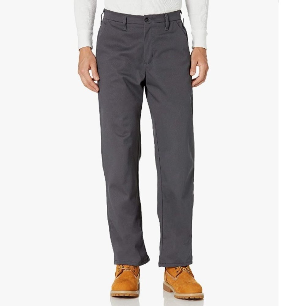 Bulwark Men's Flame Resistant 9 Oz Twill Cotton Work Pant, 32Wx34L